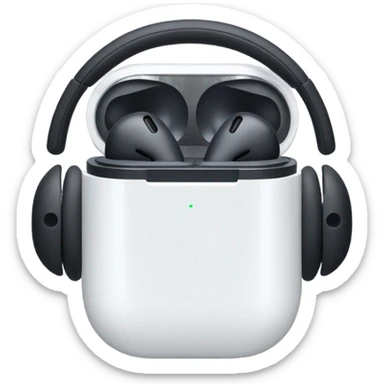 AirPods max black sticker