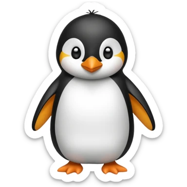 Pinguino con pillama sticker