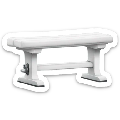 Withe workout bench sticker