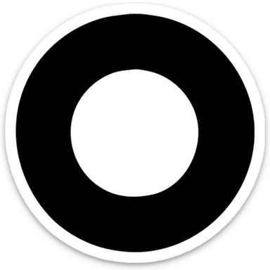 Make the pink circle a gradient pink, clean and minimal, no text, keep the solid filled icon style. sticker