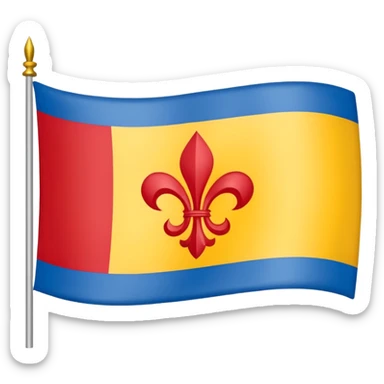 Drapeau de la région du Var 83 en France: composé de cette manière : 🟥🟥🟥🟥🟥🟥🟥
🟨🟨🔵🔵🔵🟨🟨
🟨🟨🔵⚜️🔵🟨🟨
🟨🟨🔵🔵🔵🟨🟨
🟨🟨🟨🟨🟨🟨🟨 sticker