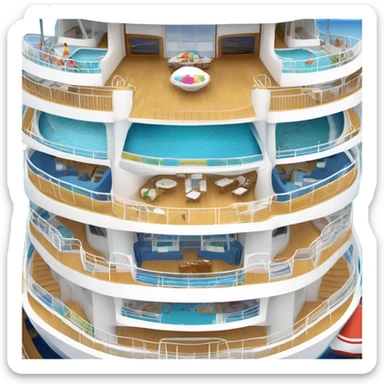 Cruise ship  sticker