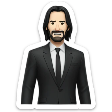 john wick happy sticker