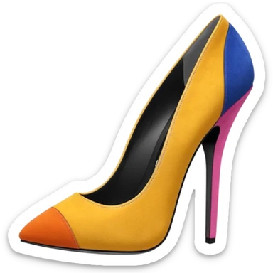 Alexander wang 10 inch high heel stilettos, in a colorful suede  sticker