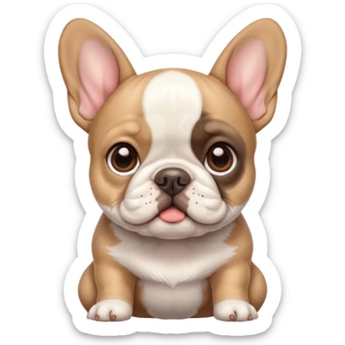 a French bulldog puppy sticker