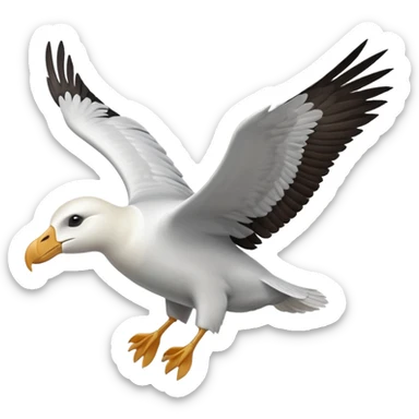 Albatross flying sticker
