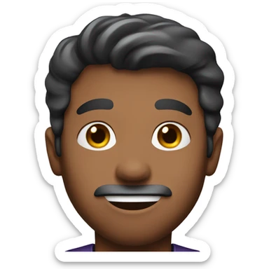 Fed Ex delivery man with dark hair sticker