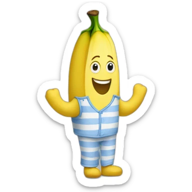 Bananas In Pyjamas sticker