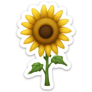 Girasol sin tallo sticker