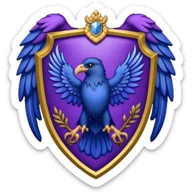 Ravenclaw emblem in purple sticker