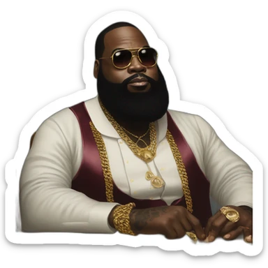 rick ross painting sticker