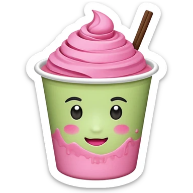 Pink Matcha sticker