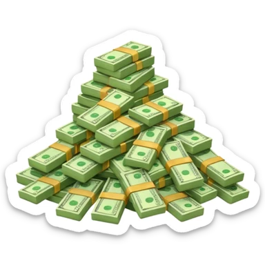 mountain of money sticker