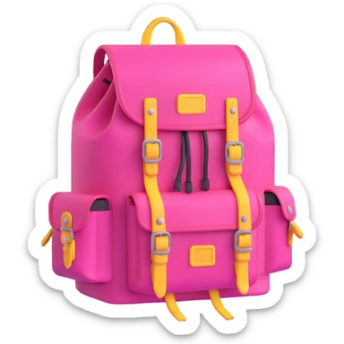 big pink explorer backpack sticker
