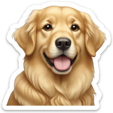 Golden retriever sticker