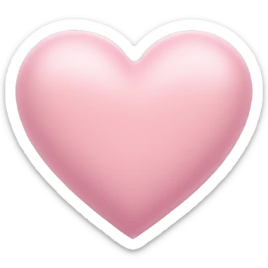 pastel pink heart  sticker