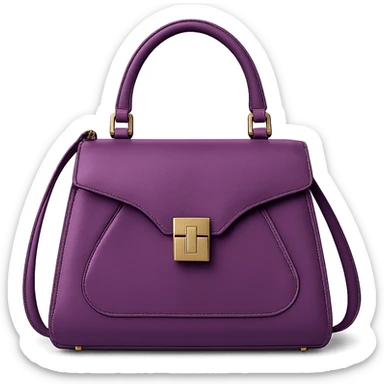 purple designer handbag sticker