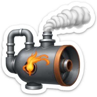 Fuming pipe  sticker