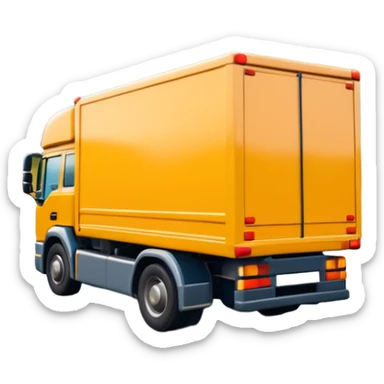 Lorry going too fast down a road sticker