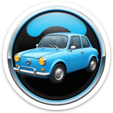 Un emoji vérification Un badge bleu avec une coche noire sticker