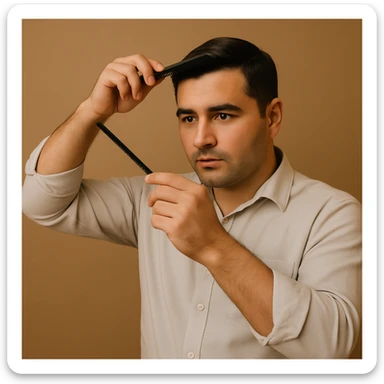 Now all that's left is the barber, take out the rest. sticker