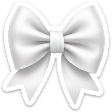 white bow sticker