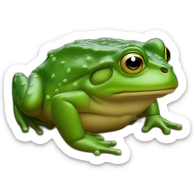 Crapaud sur grenouille sticker