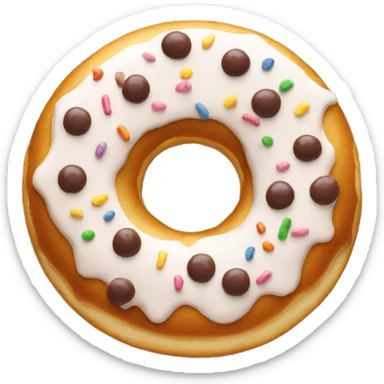 Random frosting donut sticker