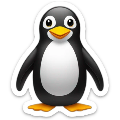 Pingouin qui joue aux jeux vidéos sticker