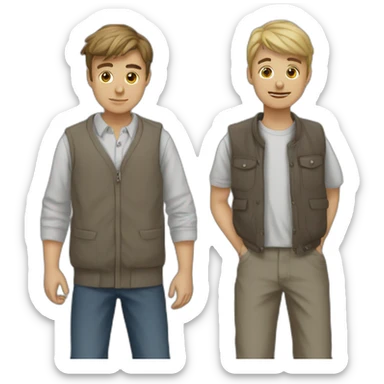 Un garçons embrasse un garcons sticker