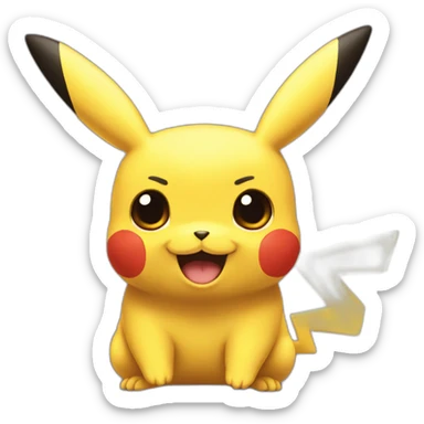 Tête de Pikachu sticker