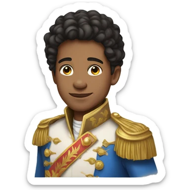 casual style boy portrait as Prince Charming  sticker