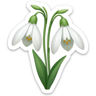 Snowdrop sticker