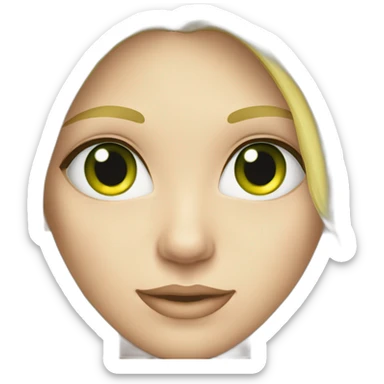 Blond yeux vert avec des tns sticker