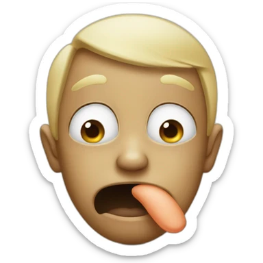 pinching nose stinky sticker