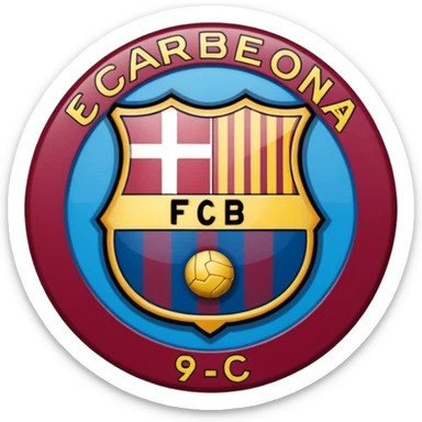 Fc Barcelona badge sticker