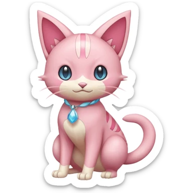 Amaura-Skitty-Pokémon (full body) sticker