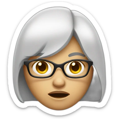 angry female accountant sticker