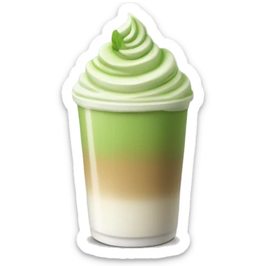 Matcha latte sticker