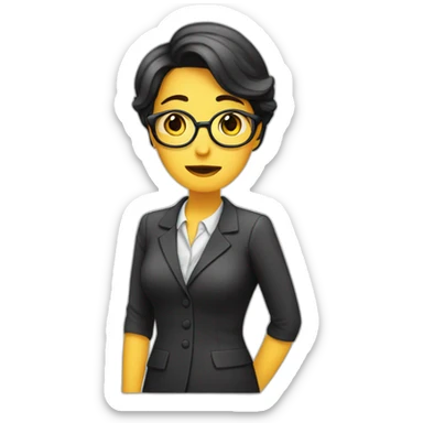 Secretaria triste sticker