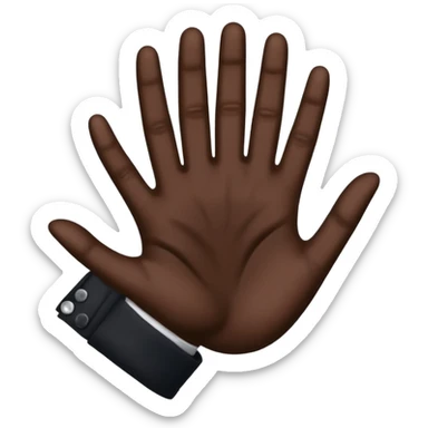 black hand shows class sticker