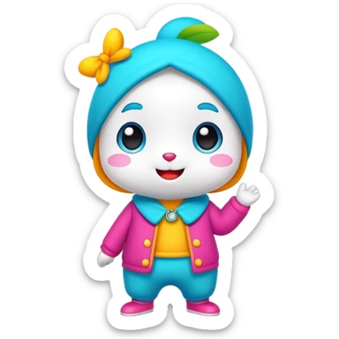 Sprunki character, cute and fun cartoon character sticker