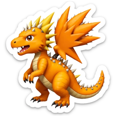 Tyrunt-Agumon-fusion (full Body) sticker
