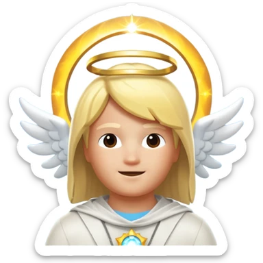 Roblox character in heaven sticker