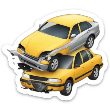 car accident sticker