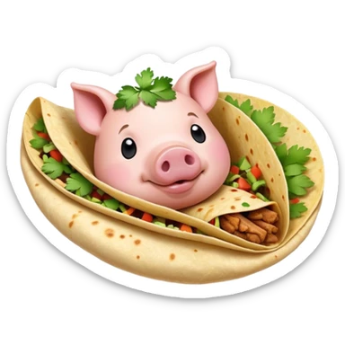 Pig taco  sticker