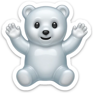 ghost gummy bear sticker