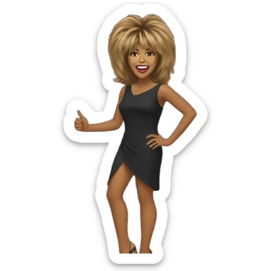 tina turner sticker