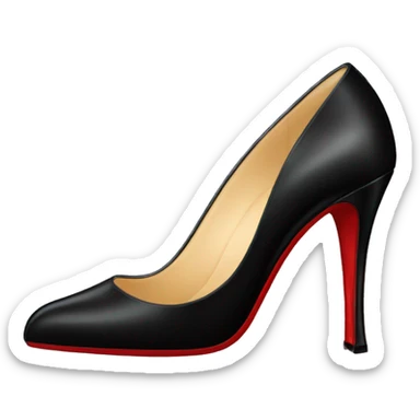 black louboutin heel sticker