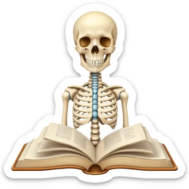 anatomy book sticker